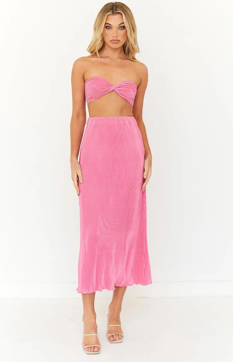 Elena Pink Crop Top sold by Beginning Boutique product image thumbnail 4
