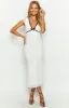 Sweetie White Mesh Midi Dress sold by Beginning Boutique