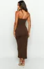 Juliete Brown Midi Dress sold by Beginning Boutique