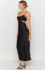 Taleah Cut Out Maxi Dress Black sold by Beginning Boutique