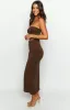 Juliete Brown Midi Dress sold by Beginning Boutique