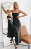 Taleah Cut Out Maxi Dress Black sold by Beginning Boutique