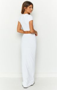 Amore White Maxi Skirt sold by Beginning Boutique