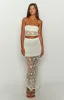 Indio White Crochet Strapless Crop Top sold by Beginning Boutique