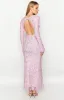 Zach Pink Long Sleeve Maxi Dress sold by Beginning Boutique