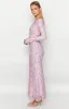 Zach Pink Long Sleeve Maxi Dress sold by Beginning Boutique