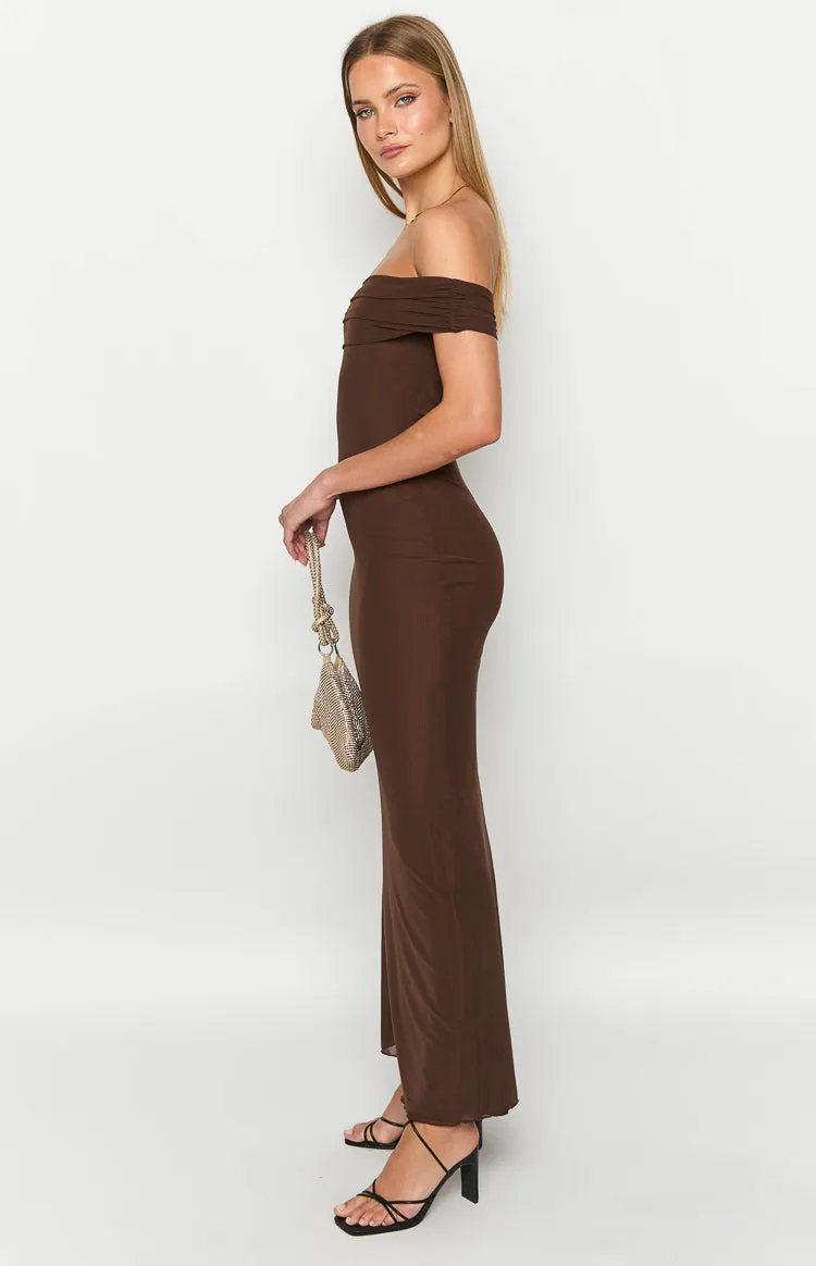 Amabella Brown Maxi Dress sold by Beginning Boutique product image thumbnail 4