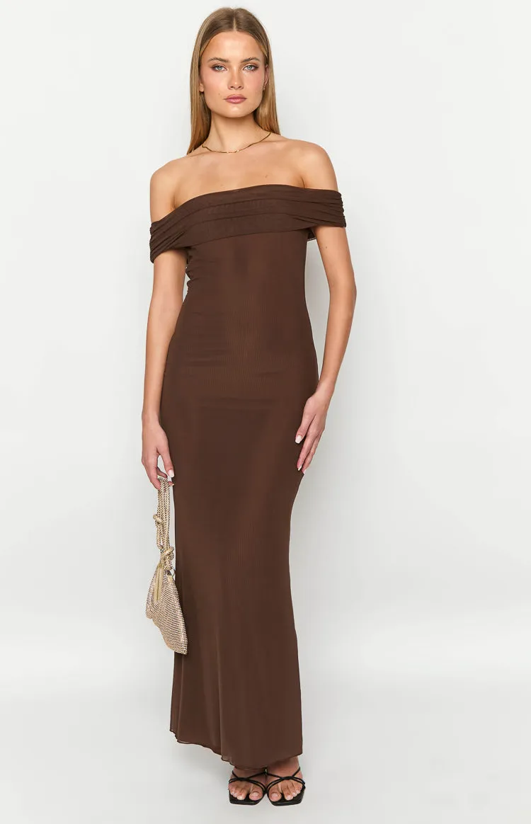 Amabella Brown Maxi Dress sold by Beginning Boutique product image thumbnail 3