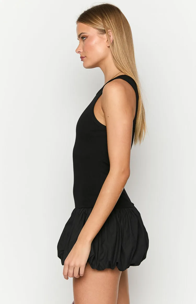 Stiles Black Bubble Mini Dress sold by Beginning Boutique product image thumbnail 4