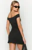 Eira Black Mini Dress sold by Beginning Boutique