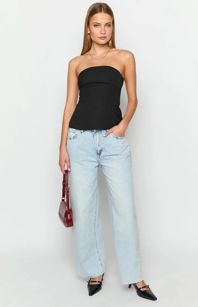 Layi Black Strapless Top sold by Beginning Boutique product image thumbnail 3