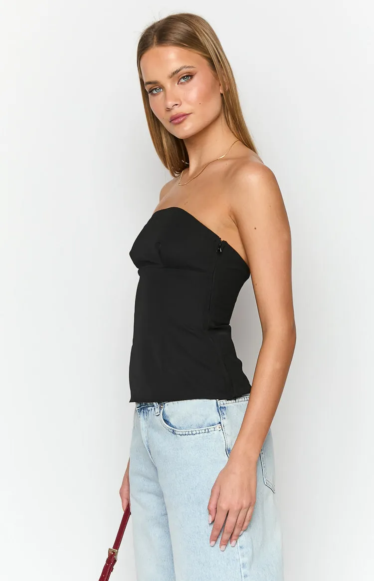 Layi Black Strapless Top sold by Beginning Boutique product image thumbnail 4