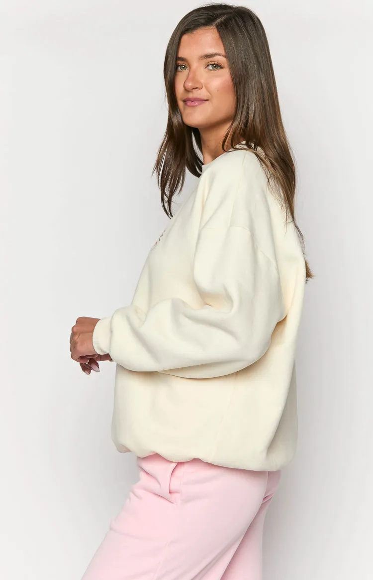 Elodie Cream Crew Neck Sweater sold by Beginning Boutique product image thumbnail 5