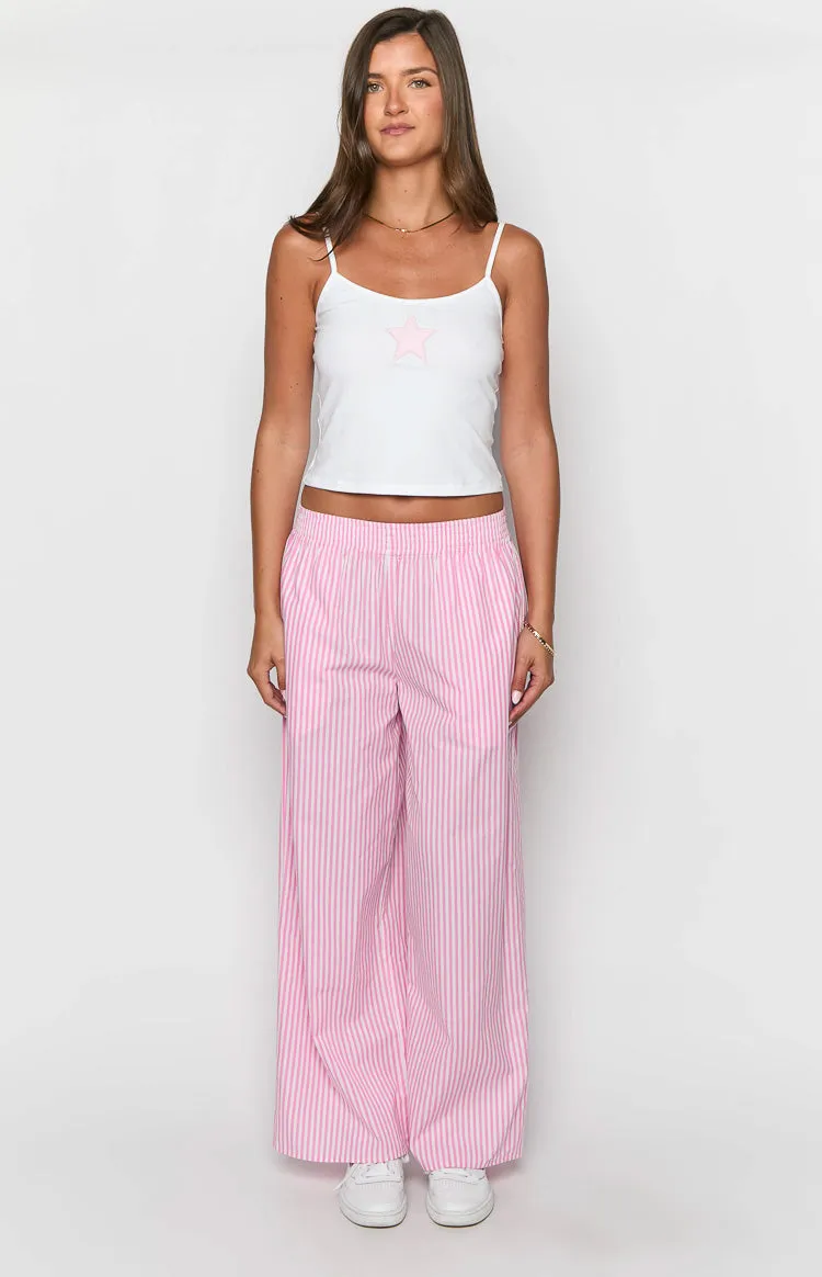 Mahalia Pink Stripe Pants sold by Beginning Boutique product image thumbnail 2