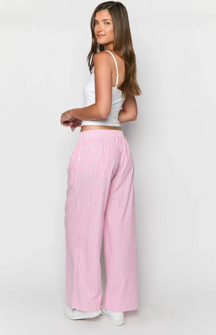 Mahalia Pink Stripe Pants sold by Beginning Boutique product image thumbnail 5