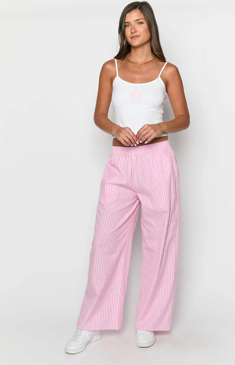 Mahalia Pink Stripe Pants sold by Beginning Boutique product image thumbnail 3