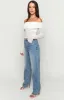 Sparks Mid Wash Denim Straight Leg Jeans sold by Beginning Boutique