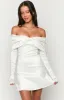 Natalie White Long Sleeve Mini Dress sold by Beginning Boutique