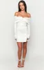 Natalie White Long Sleeve Mini Dress sold by Beginning Boutique