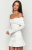 Natalie White Long Sleeve Mini Dress sold by Beginning Boutique