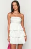 One Wish White Strapless Mini Dress sold by Beginning Boutique