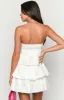 One Wish White Strapless Mini Dress sold by Beginning Boutique