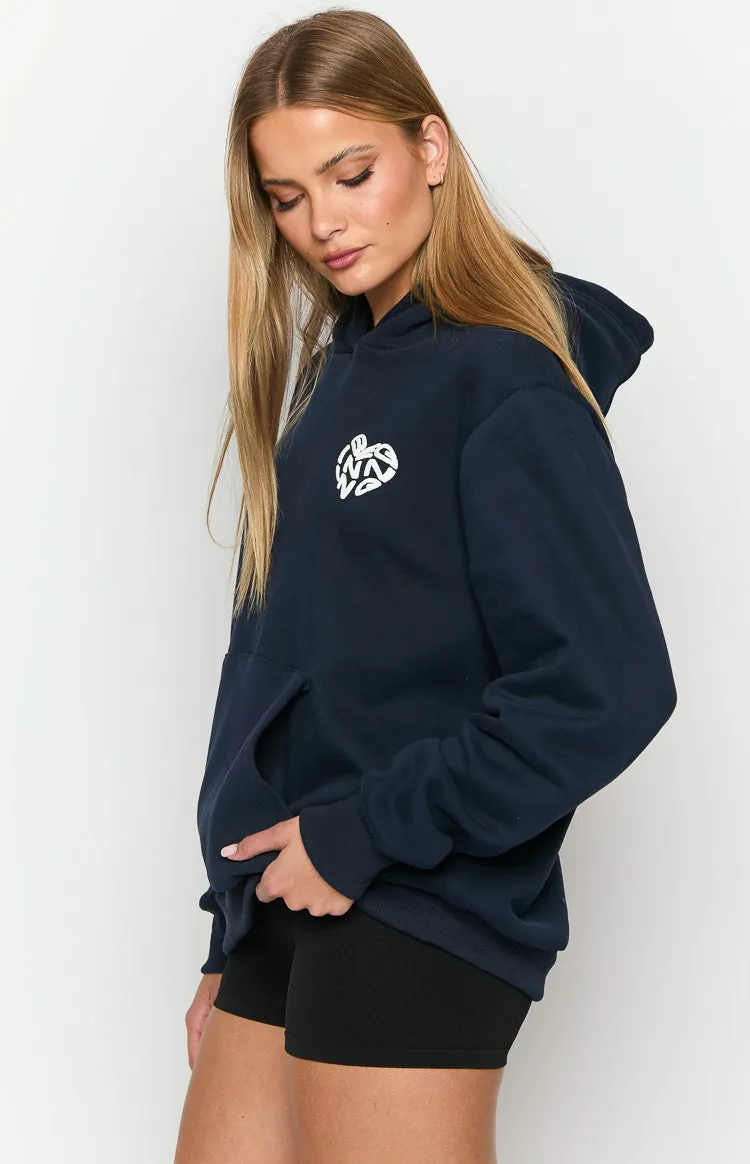 Beginning Navy Lovey Bubble Hoodie sold by Beginning Boutique product image thumbnail 4