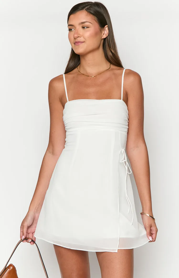 Trinin White Mini Dress sold by Beginning Boutique product image thumbnail 2