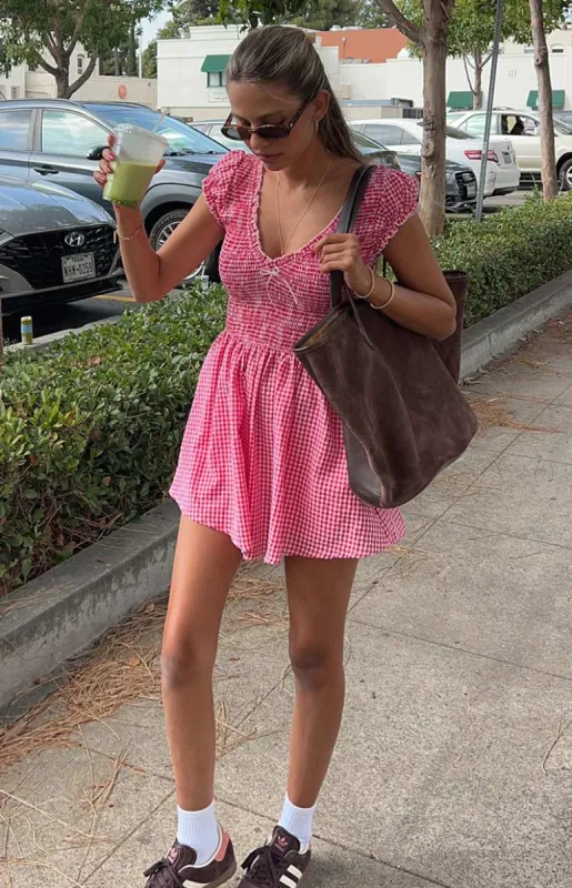Raldo Red Gingham Playsuit made by Beginning Boutique