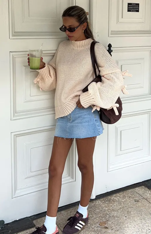 Short and Sweet Cream Knit Jumper sold by Beginning Boutique