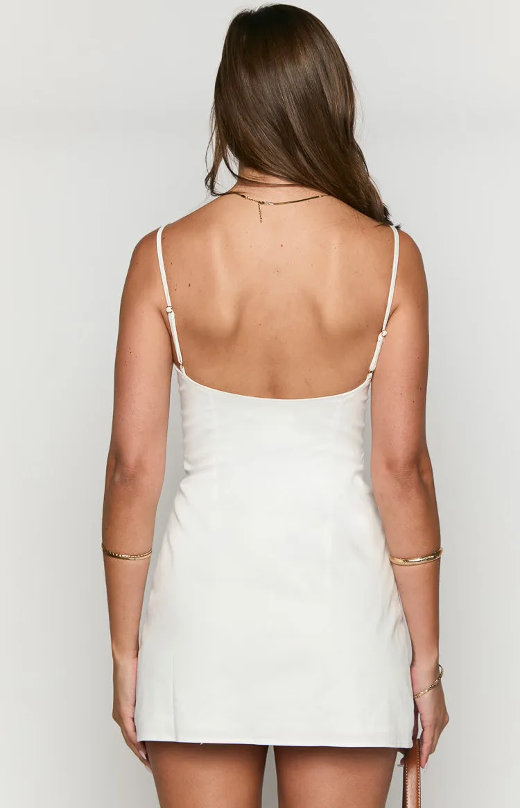 Beck White Mini Dress sold by Beginning Boutique product image thumbnail 5