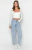Calliope Light Wash Mid Rise Slouchy Jeans sold by Beginning Boutique