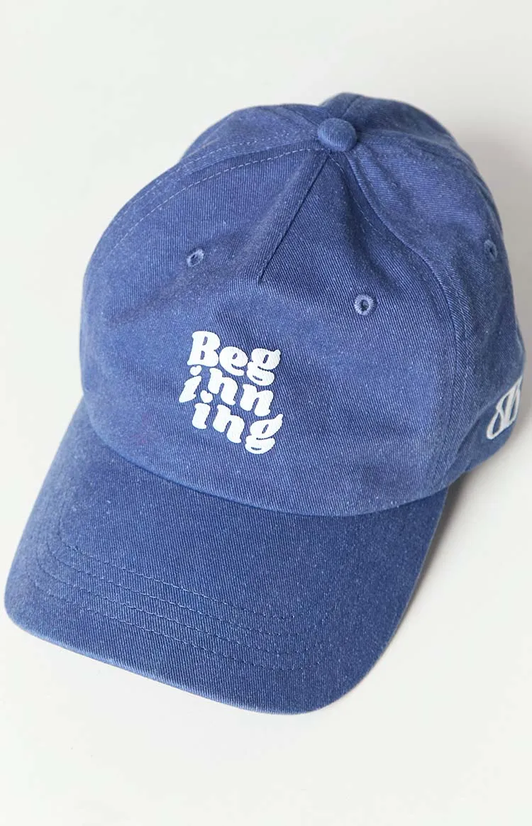 Beginning Navy Washed Cap sold by Beginning Boutique product image thumbnail 2
