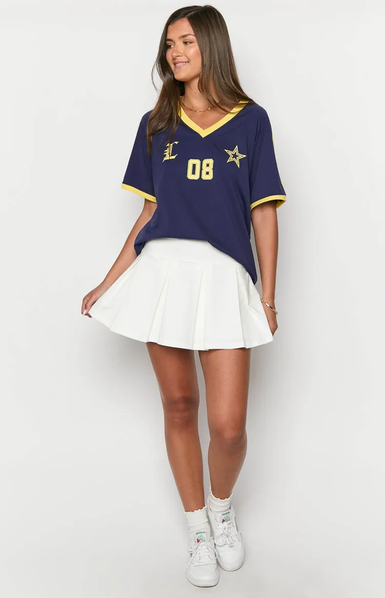 Deluca White Pleated Mini Skirt sold by Beginning Boutique product image thumbnail 3