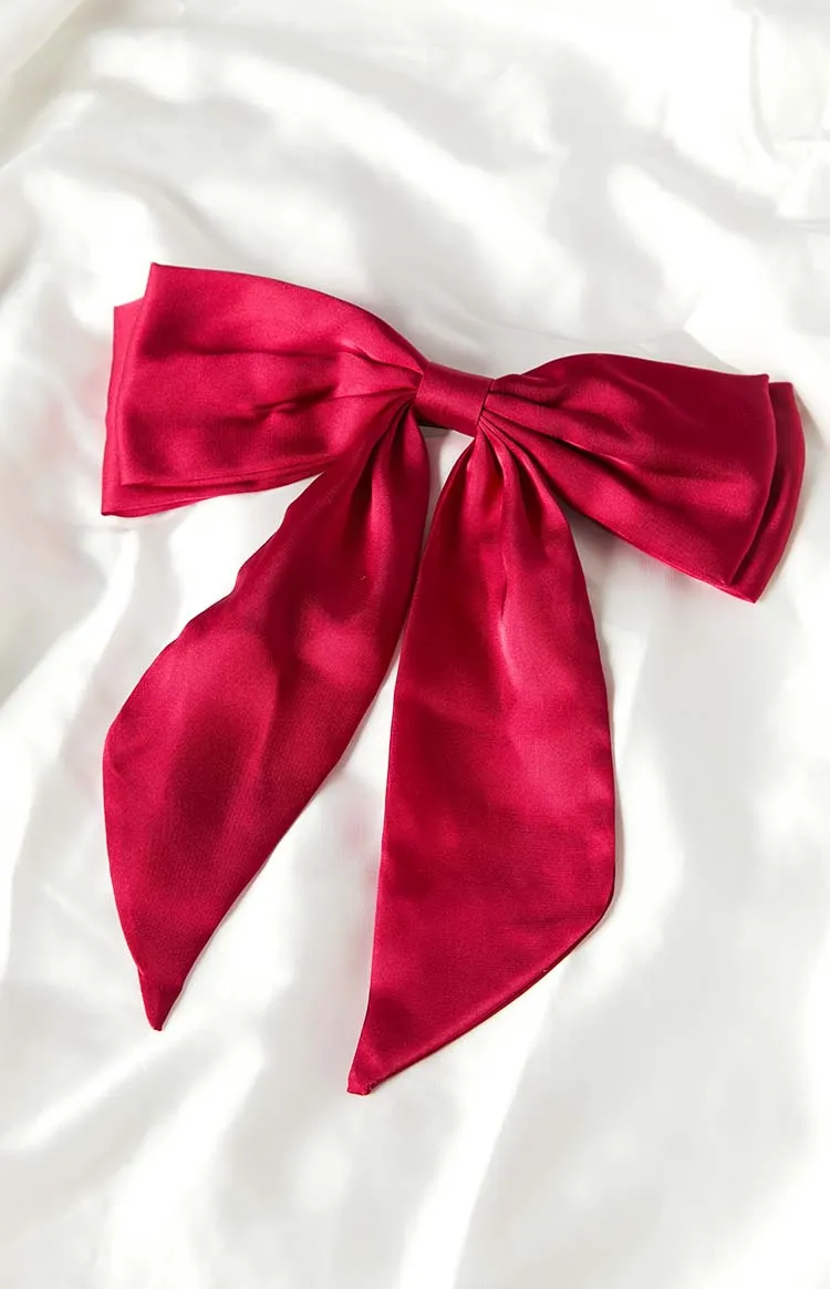 Andry Red Bow Hair Clip sold by Beginning Boutique product image thumbnail 2