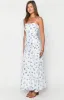 Kelee White Floral Maxi Dress sold by Beginning Boutique