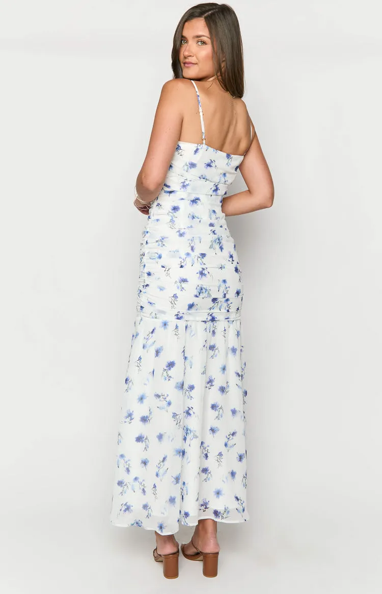 Kelee White Floral Maxi Dress sold by Beginning Boutique product image thumbnail 5