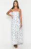 Kelee White Floral Maxi Dress sold by Beginning Boutique