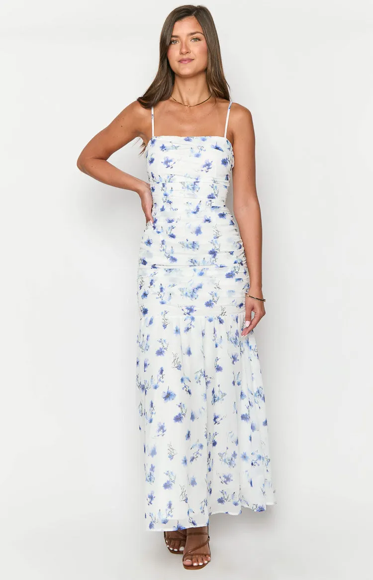 Kelee White Floral Maxi Dress sold by Beginning Boutique product image thumbnail 3