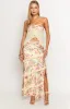 Saldana Yellow Bloom Maxi Skirt sold by Beginning Boutique