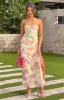 Saldana Yellow Bloom Maxi Skirt sold by Beginning Boutique
