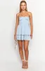 Bethany Blue Mini Dress sold by Beginning Boutique