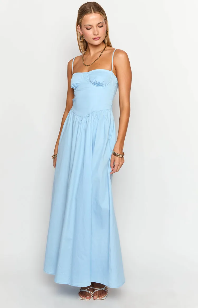 Stay Close Blue Maxi Dress sold by Beginning Boutique product image thumbnail 2