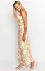 Maiah Yellow Bloom Maxi Dress sold by Beginning Boutique