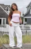 Clara Star White Denim Low Rise Jeans sold by Beginning Boutique