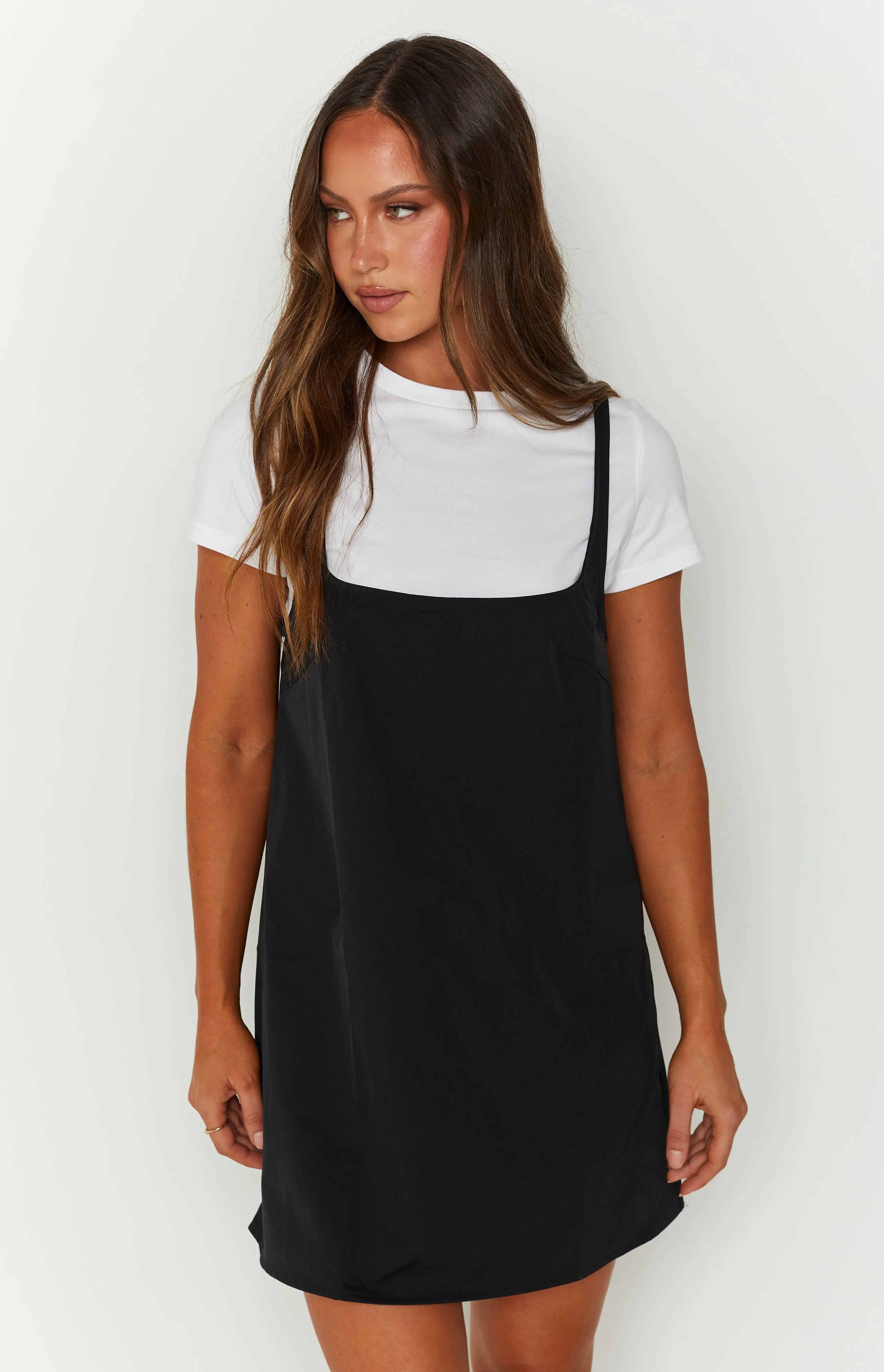 Priya Black Mini Dress sold by Beginning Boutique product image thumbnail 3