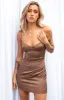 Trouble Brown Mini Dress sold by Beginning Boutique