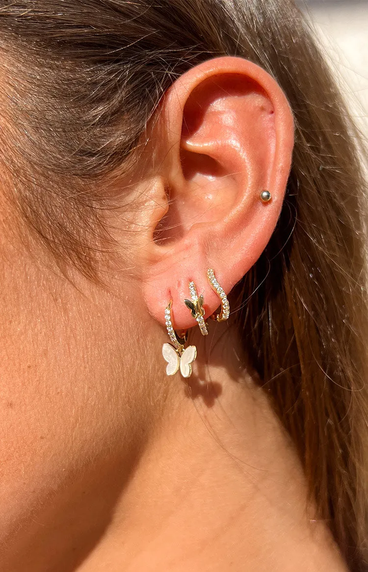 Tom Gold Butterfly Earring Pack sold by Beginning Boutique product image thumbnail 2