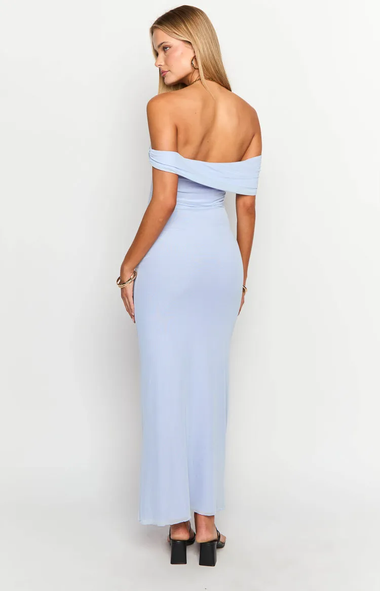 Vino Lilac Off The Shoulder Maxi Dress sold by Beginning Boutique product image thumbnail 5