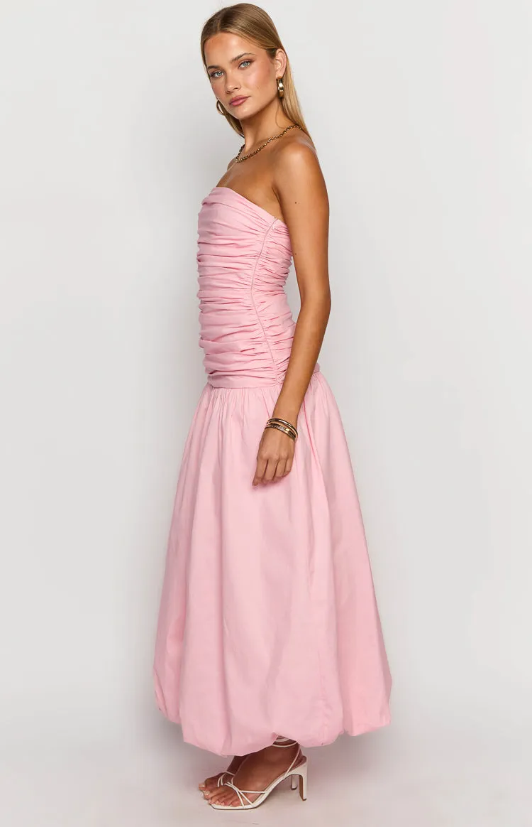 Boulevard Pink Strapless Maxi Dress sold by Beginning Boutique product image thumbnail 4